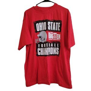 Ohio State Buckeyes Big Ten Conference Football Champions T-Shirt Size Large